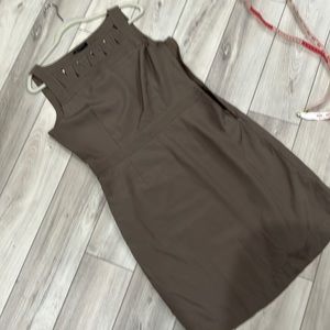 Banana Republic soft, classy dark taupe dress